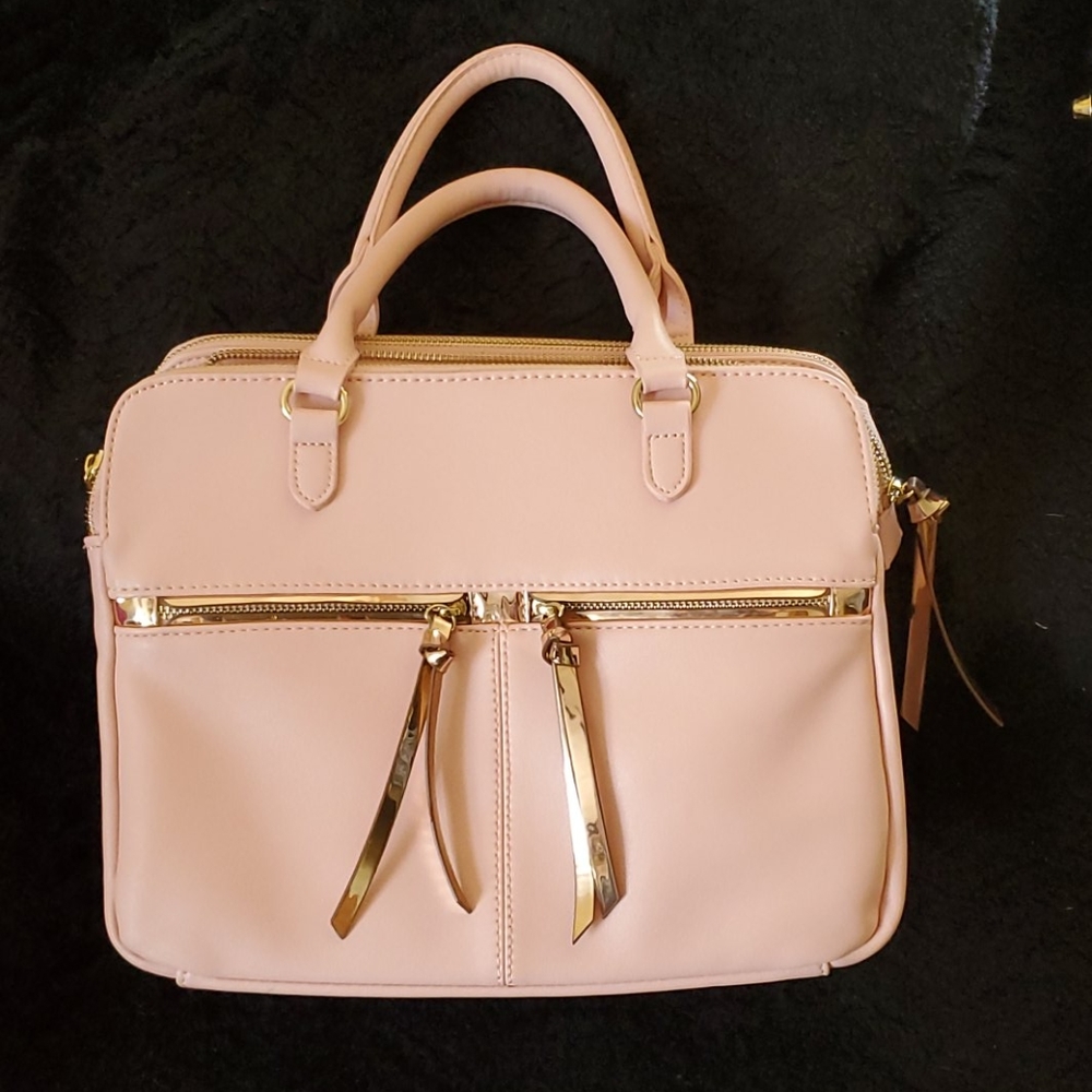 Blush pink and Rose Gold tote